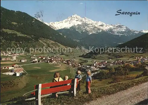 Savognin am Julierpass mit Piz d Err  Kat. Savognin