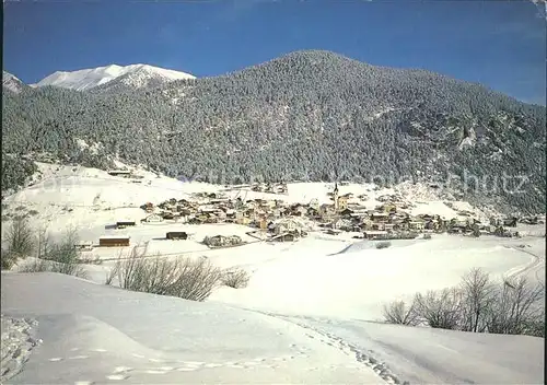 Alvaneu Dorf im Albulatal Panorama Kat. Alvaneu Dorf