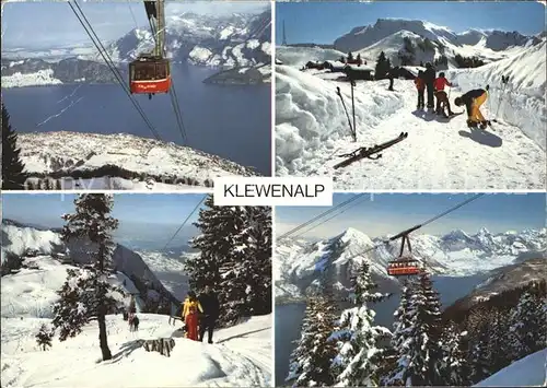 Beckenried Klewenalp Hotels Gondelbahn Panorama Kat. Beckenried