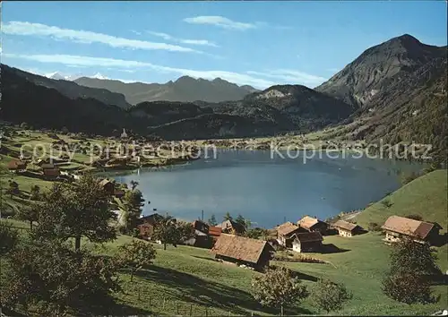 Lungern am See mit Wetter und Wilerhorn Kat. Lungern