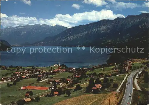 Faulensee am Thunersee Panorama Kat. Faulensee