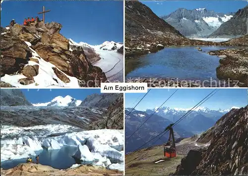 Fiesch Eggishorngipfel Gr Aletschgletscher M?rjelenalp Eggishornbahn Kat. Fiesch