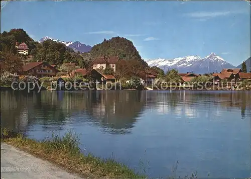 Iseltwald am Brienzersee mit Niesen Kat. Iseltwald