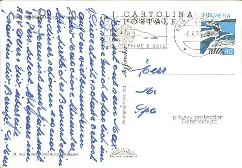 Brissago  / Brissago /Bz. Locarno