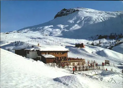 Piz Mundaun Bergrestaurant Cuolm Sura Skigebiet Kat. Piz Mundaun