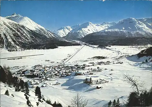 Samedan mit Berninagruppe Kat. Samedan