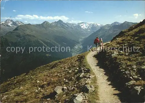 Davos GR Panoramaweg Parsenn Parsennhuette Weisshorn Schwarzhorn Kat. Davos