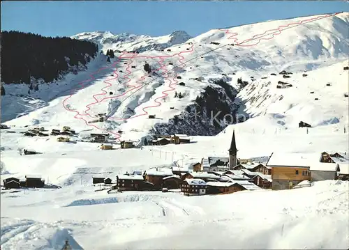 Rueras Skigebiet von Milez Kat. Rueras