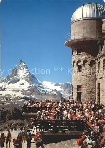 Gornergrat Zermatt Terrasse Matterhorn / Gornergrat /Rg. Zermatt