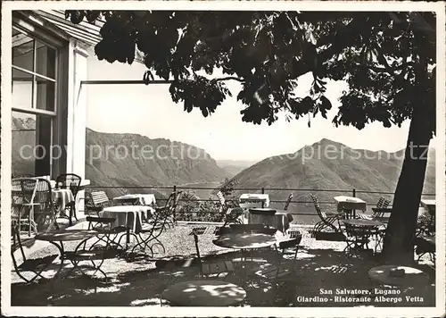 Lugano TI Monte San Salvatore Gartenterrasse Kat. Lugano