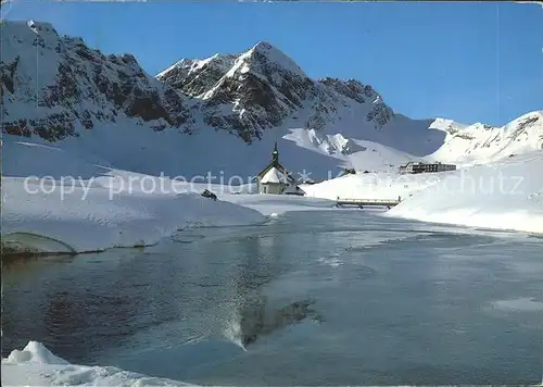 Melchsee Frutt Seepanorama mit Kapelle Kat. Melchsee Frutt