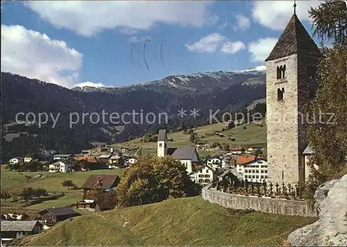 falera Teilansicht Kirche Kat. Falera