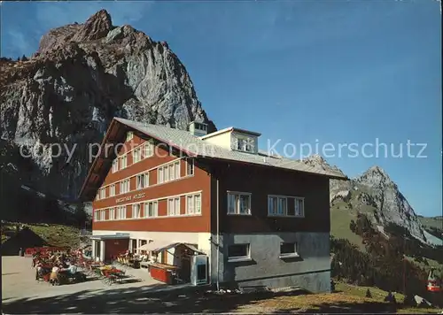 Einsiedeln SZ Neues Berggasthaus Holzegg mit Gr und Kl Mythen / Einsiedeln /Bz. Einsiedeln