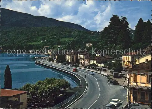 Ponte Tresa Strassenpartie am Lago di Lugano Kat. Ponte Tresa