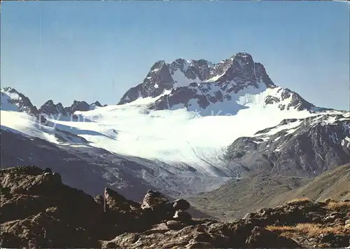 Piz Kesch Blick vom Sertigpass Kat. Piz Kesch