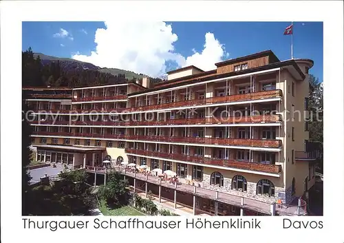 Davos GR Thurgauer Schaffhauser Hoehenklinik Kat. Davos