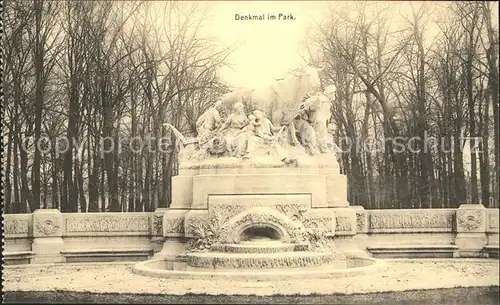 Saint Quentin Denkmal im Park Kat. Saint Quentin