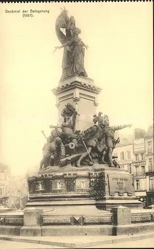 Saint Quentin Denkmal der Belagerung 1557 Skulptur Kat. Saint Quentin