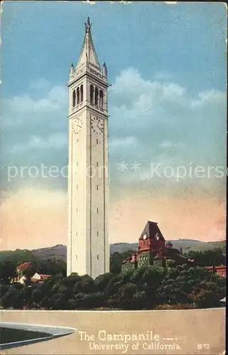 Berkeley California The Campanile Tower University of California Kat. Berkeley