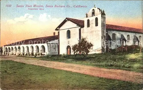 Santa Barbara California Santa Ynes Mission Kat. Santa Barbara