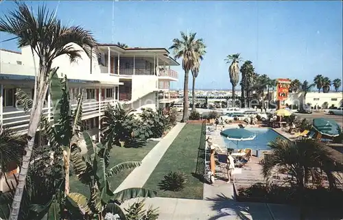 Santa Barbara California Motel El Patio Del Mar Swimming Pool Kat. Santa Barbara