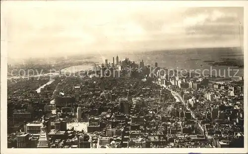 New York City South View from Empire State Building Manhattan / New York /