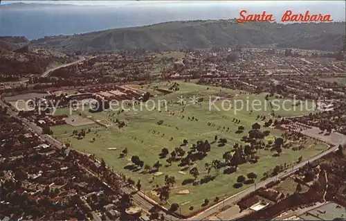 Santa Barbara California Municipal Golf Course Earl Warren Park Arena aerial view Kat. Santa Barbara