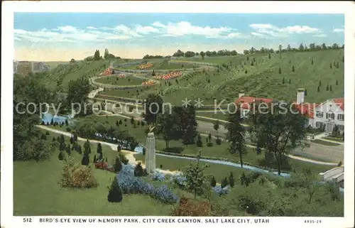 Salt Lake City Birds eye view of Memory Park City Creek Canyon Kat. Salt Lake City