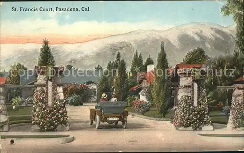 Pasadena California St Francis Court Kat. Pasadena