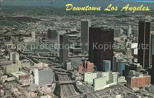 Los Angeles California Aerial view of Downtown Harbor Freeway Kat. Los Angeles