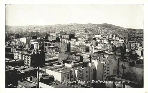 San Francisco California Birdseye view of the City Kat. San Francisco