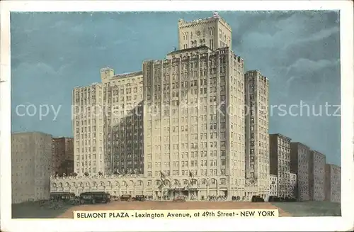 New York City Hotel Belmont Plaza Lexington Avenue / New York /