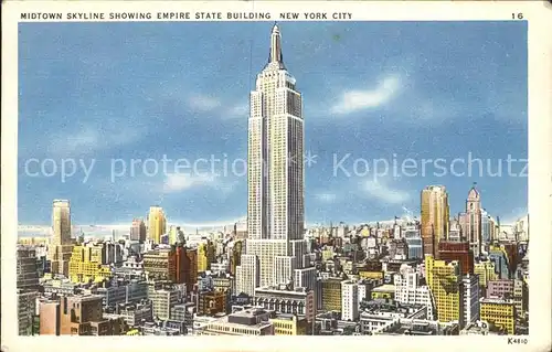 New York City Midtown Skyline Empire State Building Skyscraper / New York /