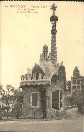 Barcelona Cataluna Parque Gueell Sala de Espera Kat. Barcelona