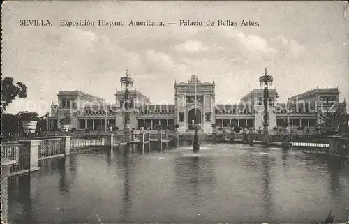 Sevilla Andalucia Exposicion Hispano Americana Palacio de Bellas Artes Kat. Sevilla 