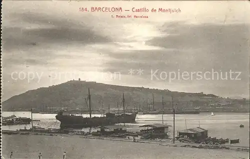 Barcelona Cataluna Castillo de Montjuich Barco Kat. Barcelona