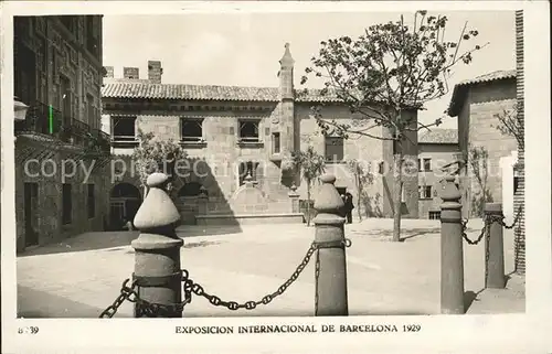 Barcelona Cataluna Pueblo Espanol Plaza de Aragon Exposicion Internacional 1929 Kat. Barcelona