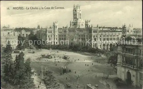 Madrid Spain La Cibeles Plaza y Casa de Correos Kat. Madrid