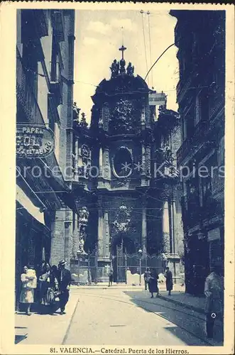 Valencia Valenciana Catedral Puerta de los Hierros Kat. Valencia