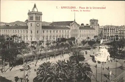 Barcelona Cataluna Plaza de la Universidad Monumento Kat. Barcelona