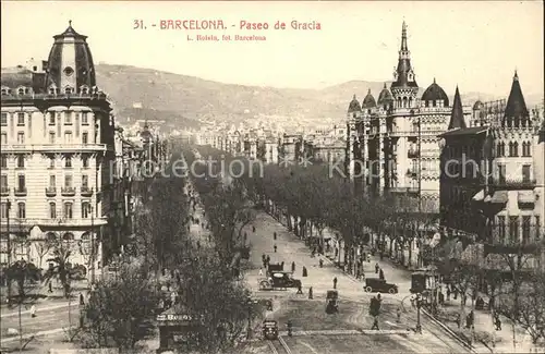 Barcelona Cataluna Paseo de Gracia Kat. Barcelona