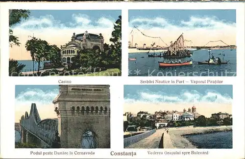 Constanta Casino Serbari Nautice Port Bulevard Podul Bruecke Kat. Constanta