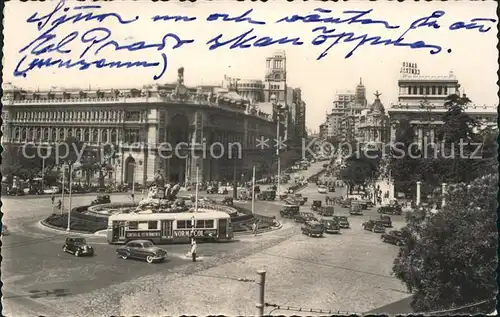 Madrid Spain Plaza de Cibeles y Calle de Alcala Fuente Kat. Madrid