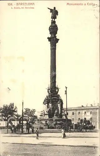 Barcelona Cataluna Monumento a Colon Kat. Barcelona