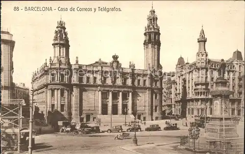 Barcelona Cataluna Casa de Correos y Telegrafos Monumento Kat. Barcelona