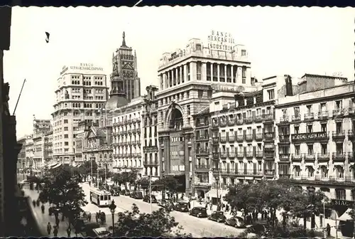 Madrid Spain Calle de Alcala Kat. Madrid