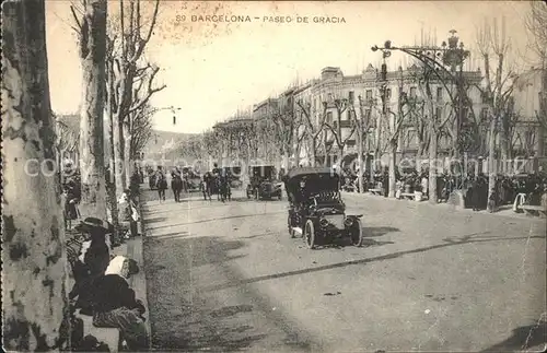 Barcelona Cataluna Paseo de Gracia Automobil Kat. Barcelona