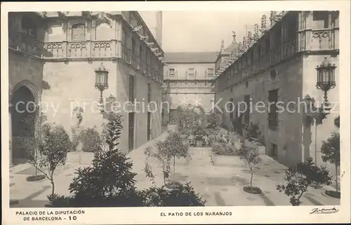 Barcelona Cataluna Palacio de la Diputacion Patio de los Naranjos Kat. Barcelona