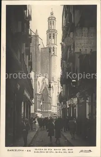 Barcelona Cataluna Iglesia de Santa Maria del Mar Kat. Barcelona