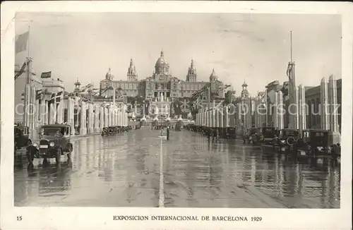 Barcelona Cataluna Exposicion Internacional 1929 Avenida Reina Maria Christina Kat. Barcelona